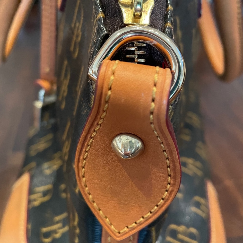 Dooney & Bourke Monogram Satchel Handbag - Picture 7 of 12